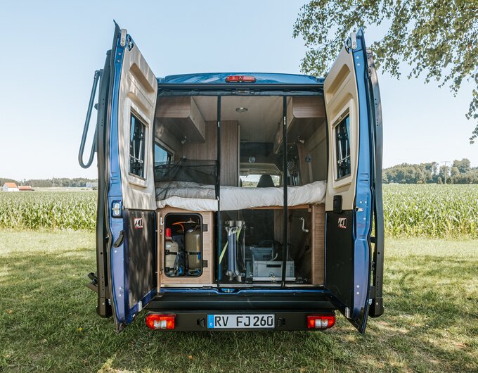 Moustiquaire arrière fourgon aménagé Camper Van Fiat Ducato