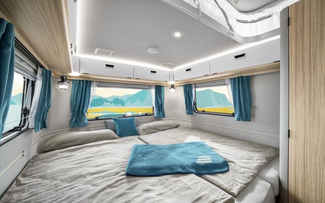 Wake up to breathtaking views and fresh morning air in your cozy bed.