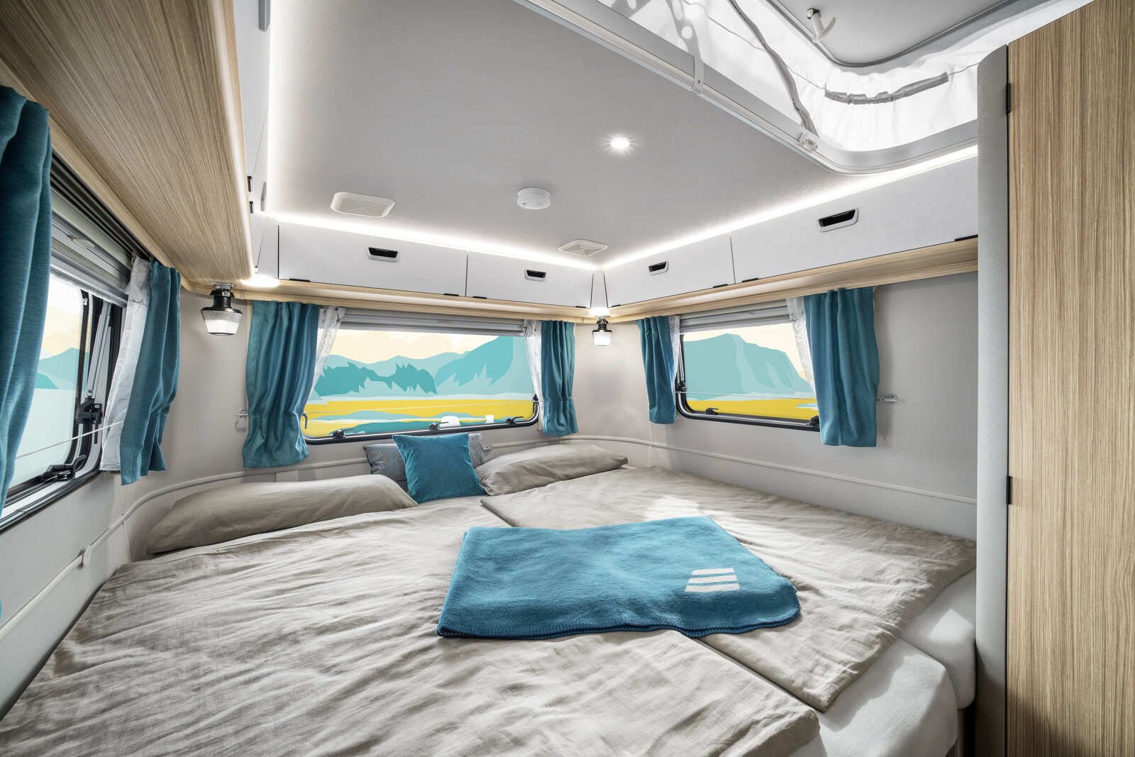 Wake up to breathtaking views and fresh morning air in your cozy bed.