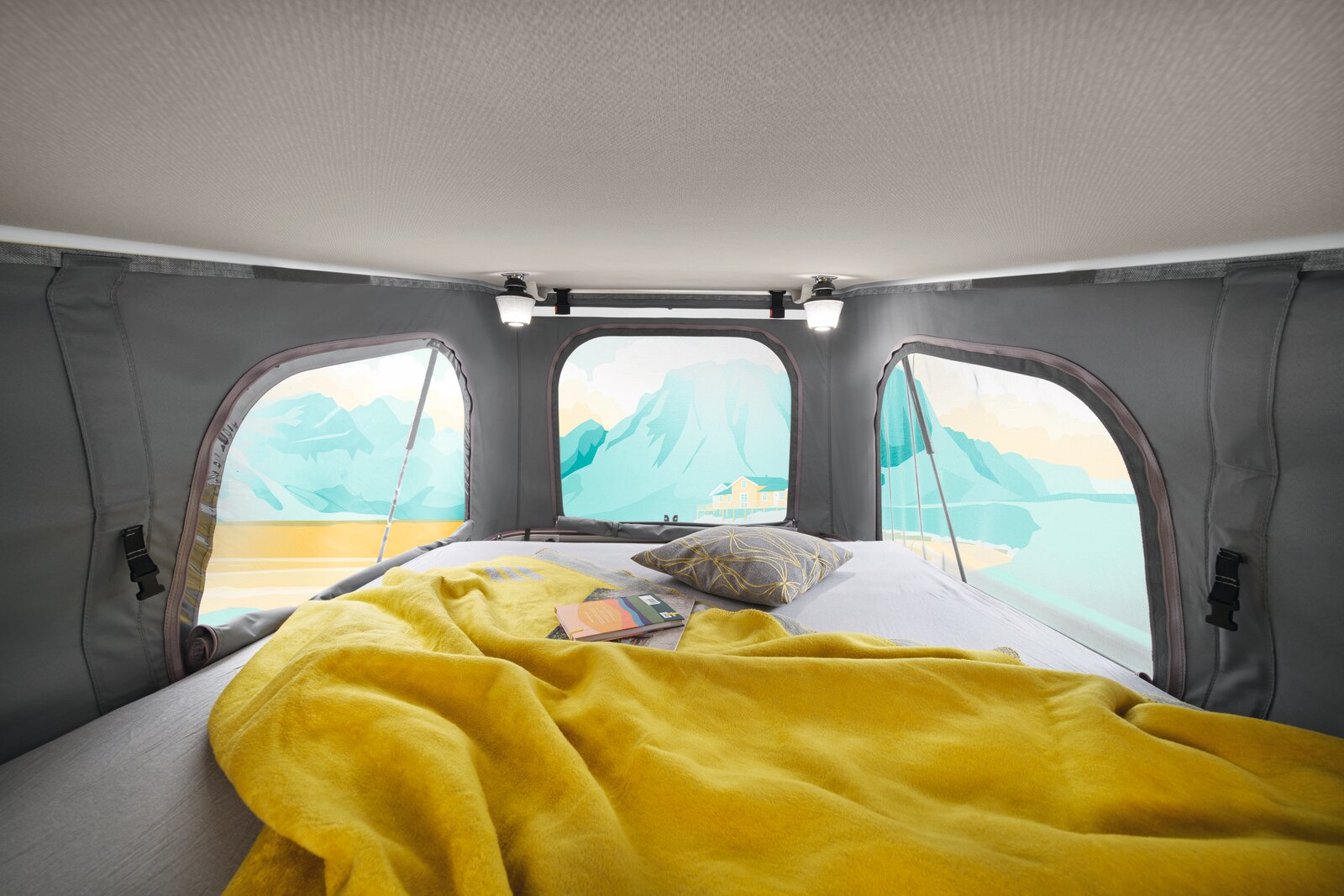 Give your dreams a new horizon under the starry sky in the sleeping roof.