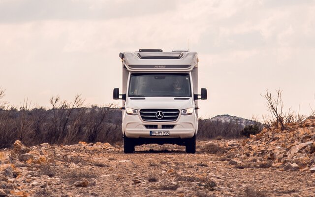 Hymer ML T 4x4 auf rauen Terrain