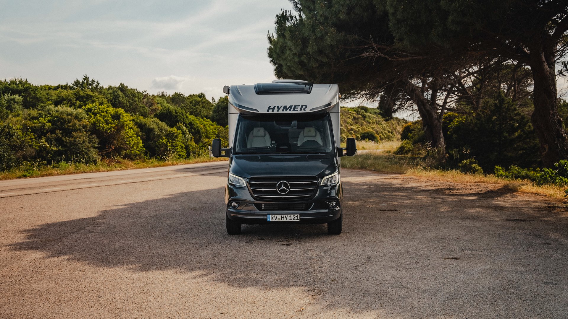 The HYMER lettering on the front: Perfectly showcased on the B-MC T.