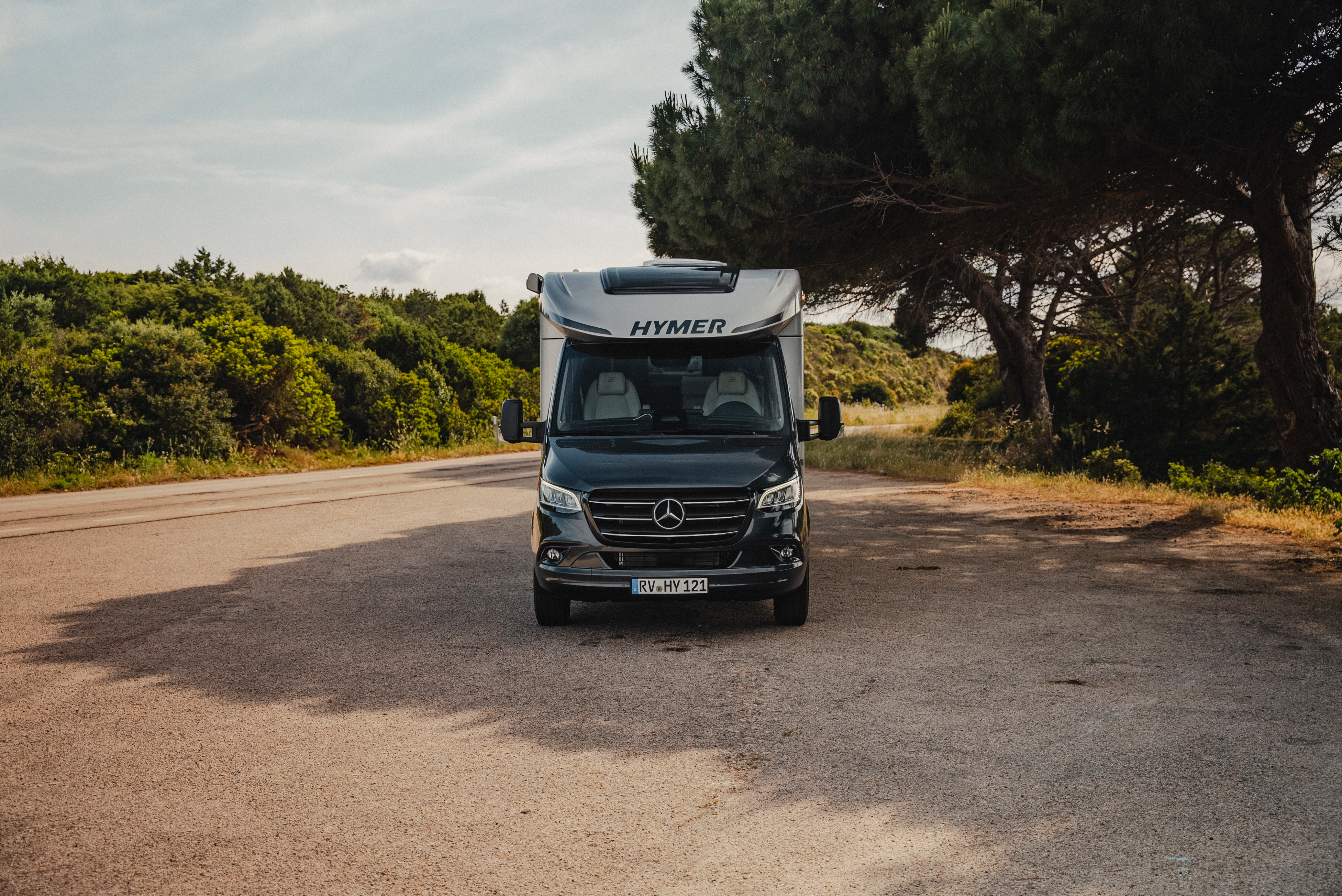 The HYMER lettering on the front: Perfectly showcased on the B-MC T.